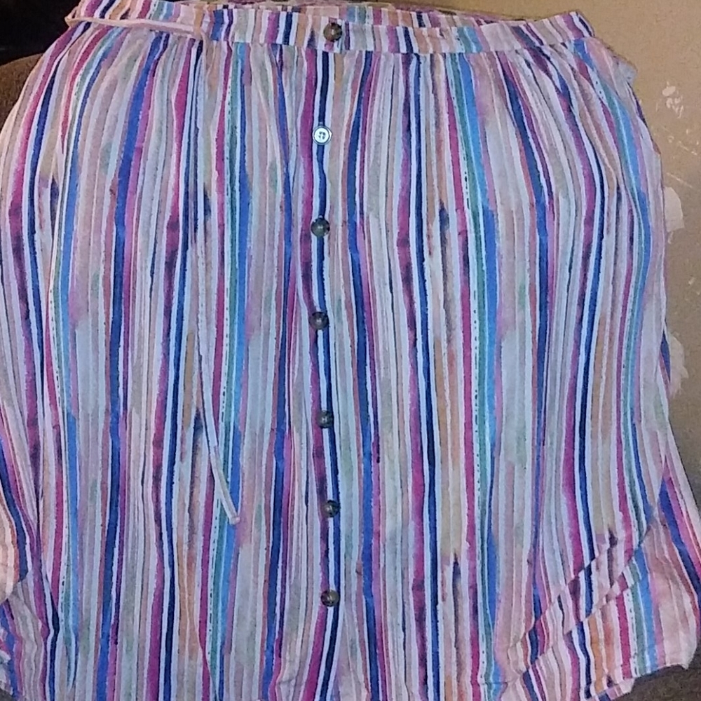 A multi colored skirt